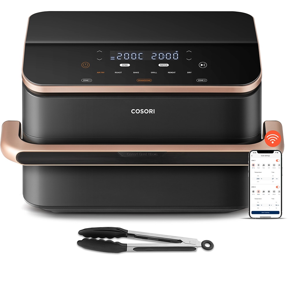 Friteuza cu aer cald dubla COSORI CAFTF101SAEUR, 10l, 2800W, negru-auriu