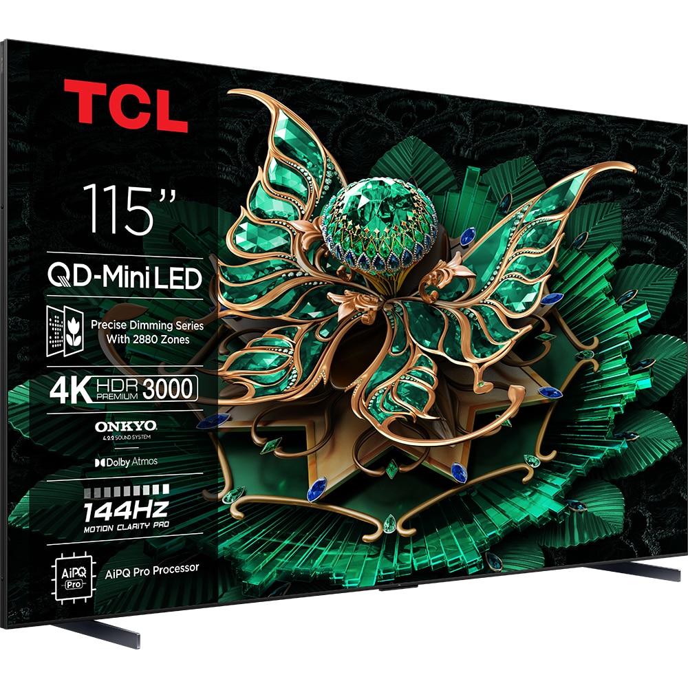 Televizor Mini LED Smart TCL 115C7K, Ultra HD 4K, 291cm