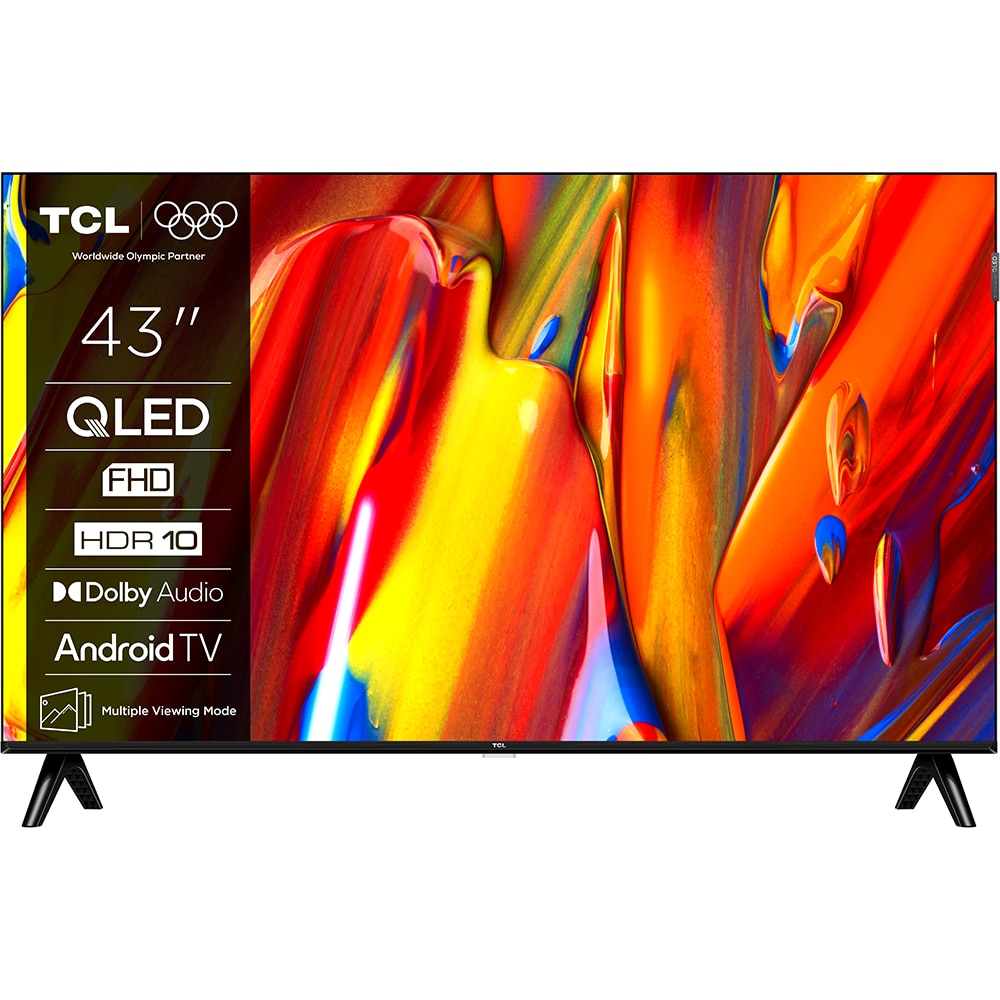 Televizor QLED Smart TCL 43S59K, FullHD, HDR, 108cm