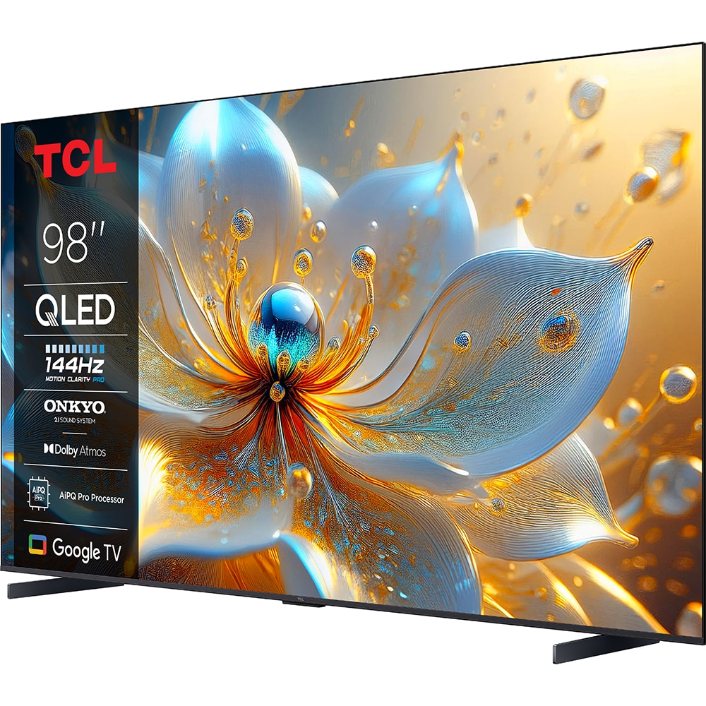 Televizor QLED Smart TCL 98P89K, Ultra HD 4K, HDR, 248cm