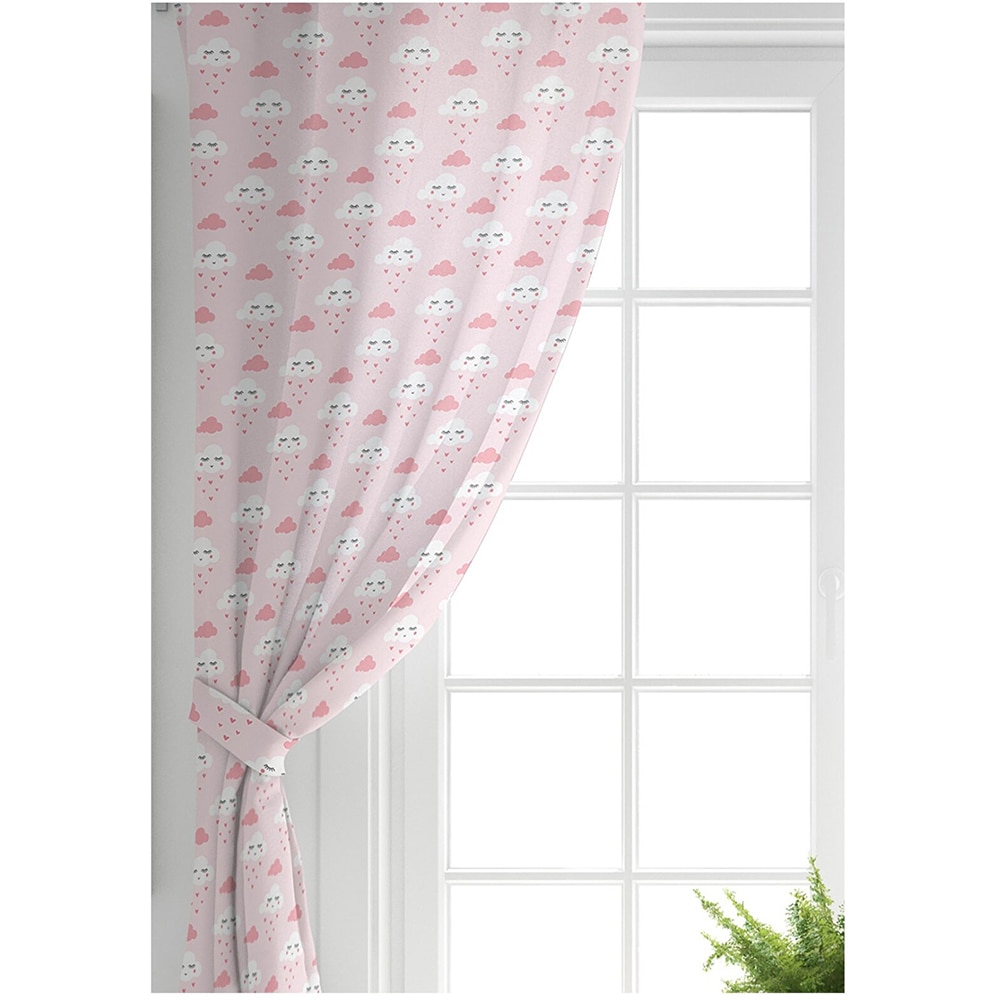 Draperie Mila Home Clouds, rejansa, 140 x 200 cm, semiopac, roz
