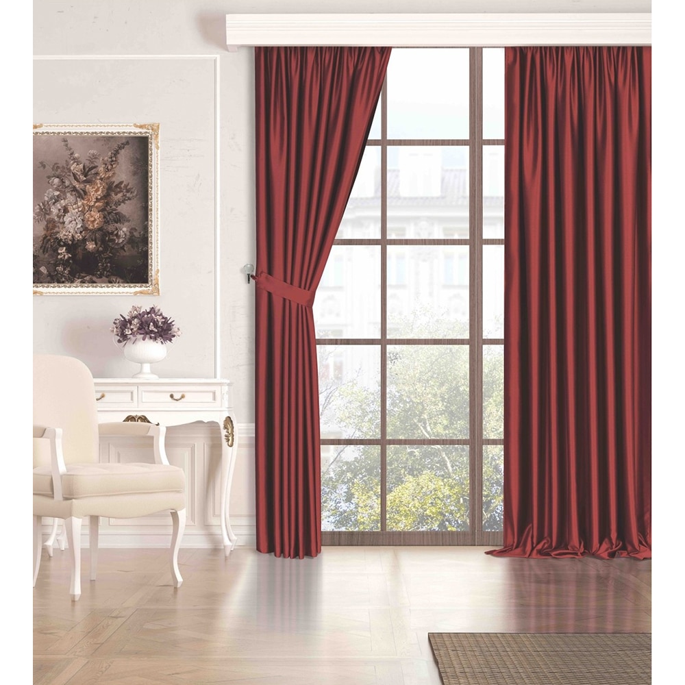 Draperie Minimalist Home World, rejansa, 150 x 260 cm, semiopac, bordo