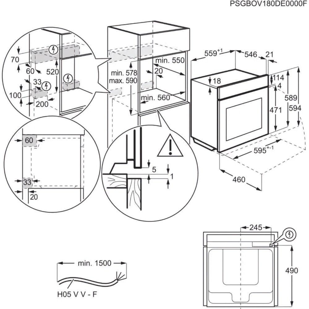 Cuptor incorporabil AEG MealAssist TE7PB63ZAB, Electric, Autocuratare pirolitica, 71 l, Clasa A++, negru