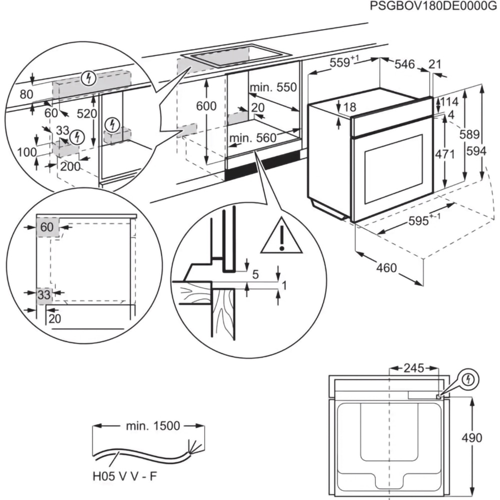 Cuptor incorporabil AEG MealAssist TE7PB63ZAB, Electric, Autocuratare pirolitica, 71 l, Clasa A++, negru