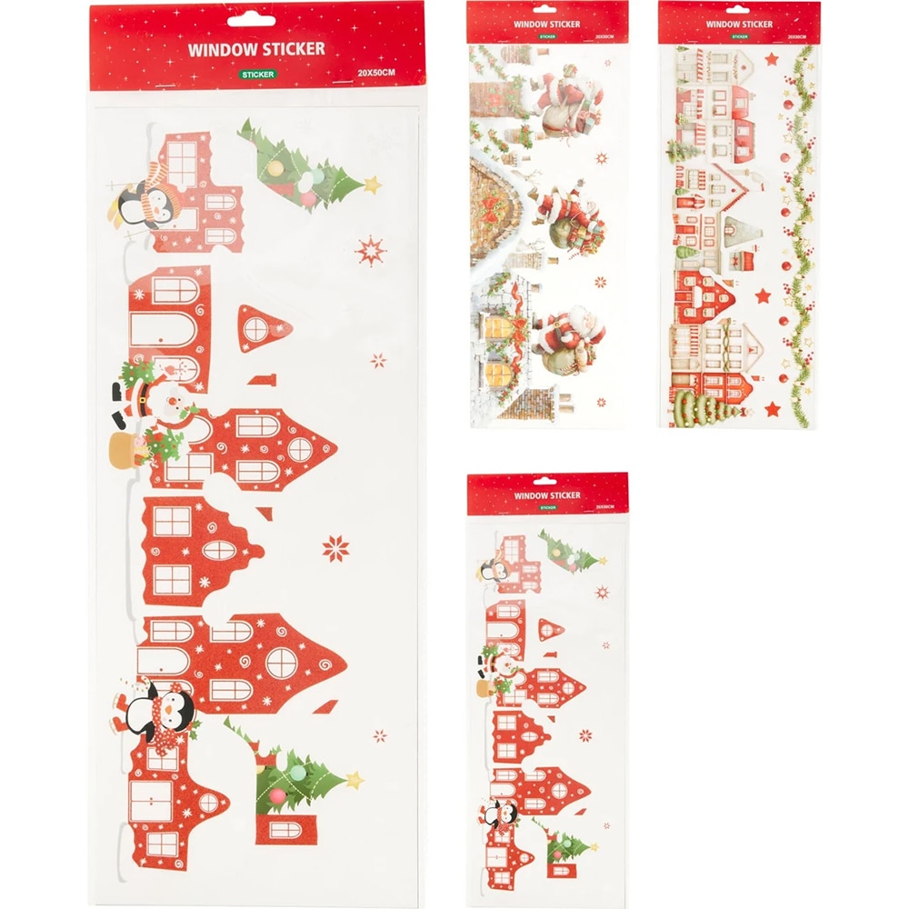 Sticker decorativ fereastra Sat Craciun, 200x500mm