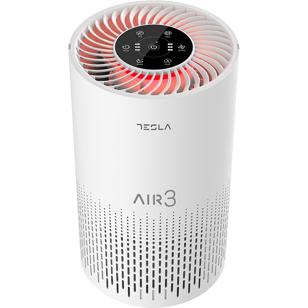 Purificator aer TESLA Air 3, 3 trepte viteza, Hepa, Wi-Fi, alb