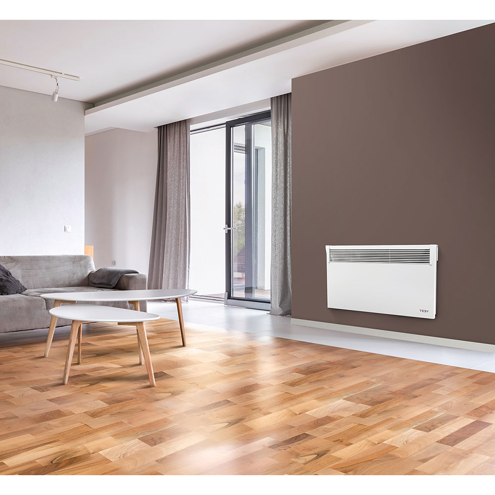 Convector electric de perete TESY HeatEco CN 031 200 EI CLOUD W, 2000W, Wi-Fi, Termostat reglabil, alb