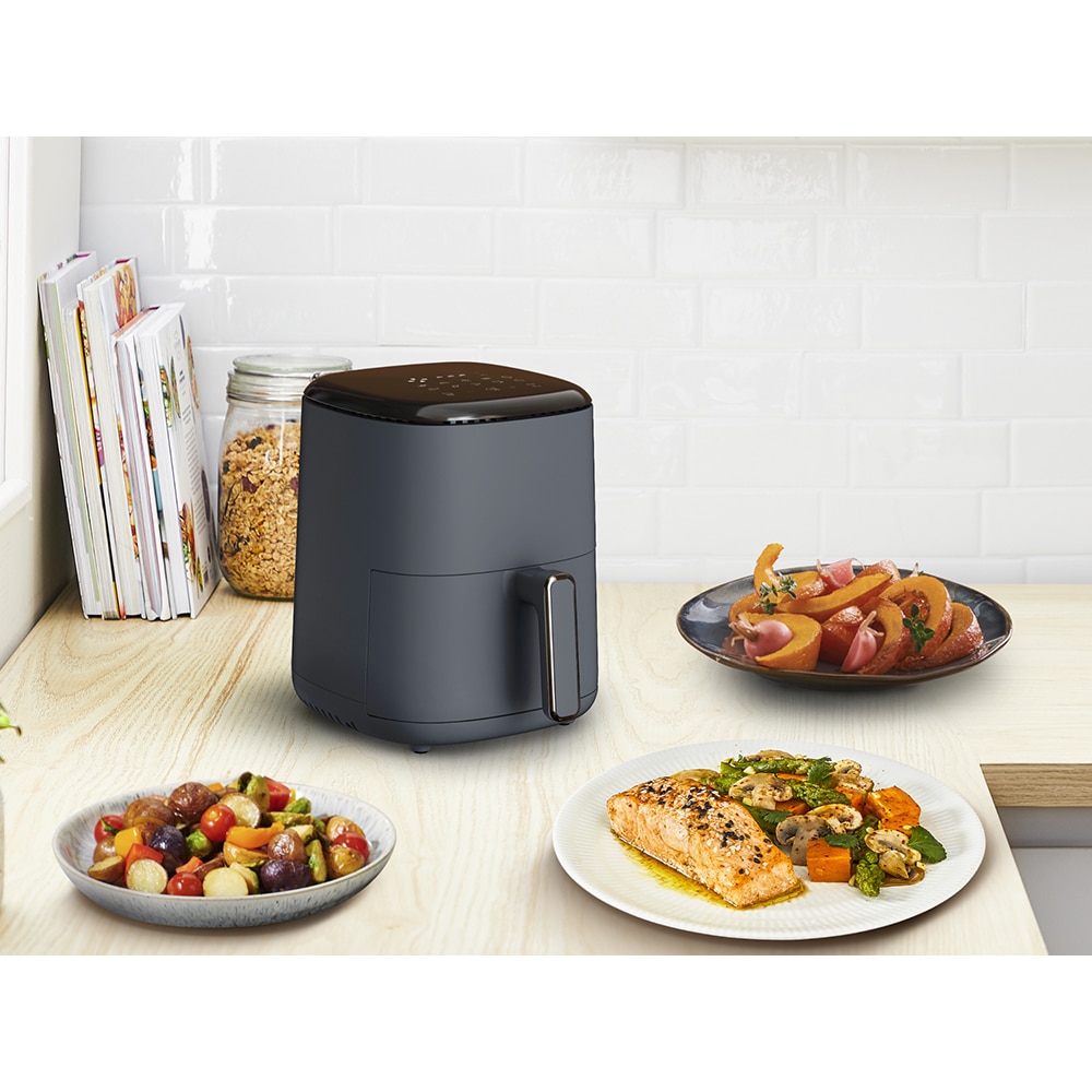 Friteuza cu aer cald TEFAL Easy Fry EY145B10, 1kg, 3l, 1300W, bleumarin-negru