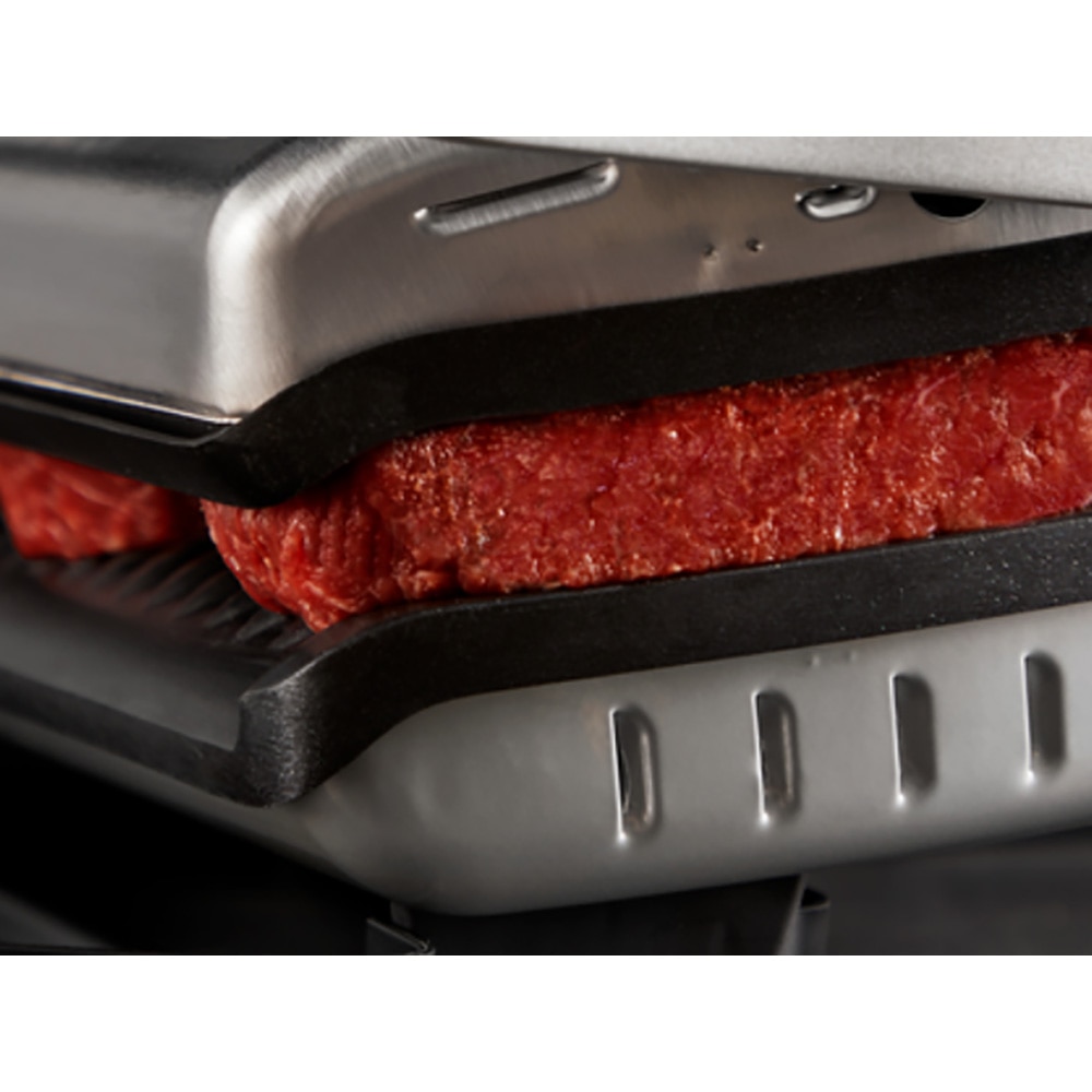 Gratar electric TEFAL OptiGrill+ GC718D10, 2000W, 6 programe automate, argintiu-negru