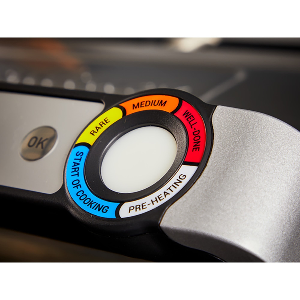 Gratar electric TEFAL OptiGrill+ XL GC728D10, 2000W, 9 programe automate, argintiu-negru