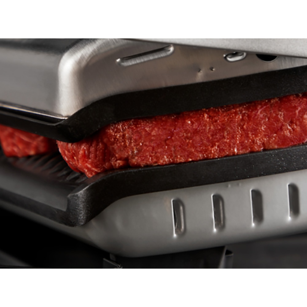 Gratar electric TEFAL OptiGrill+ XL GC728D10, 2000W, 9 programe automate, argintiu-negru