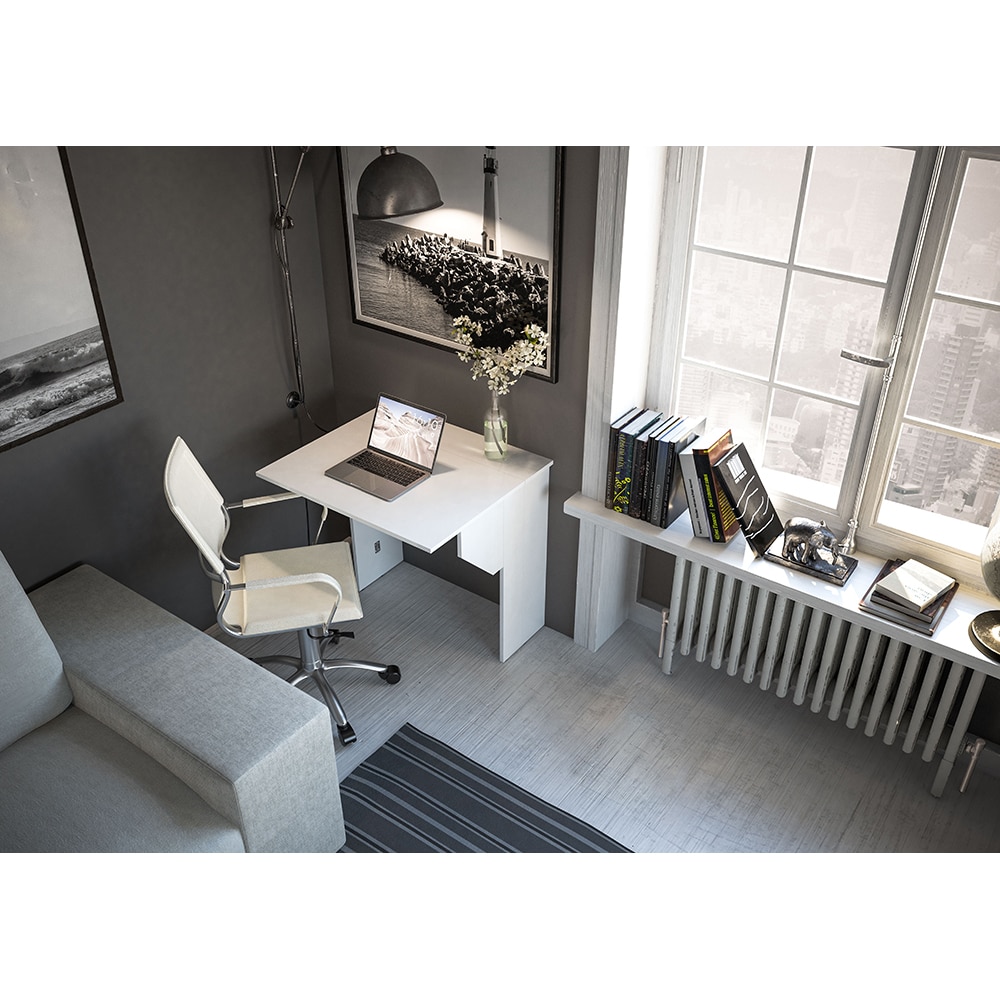 Birou pliabil Bingo, 75 x 78 x 70 cm, alb