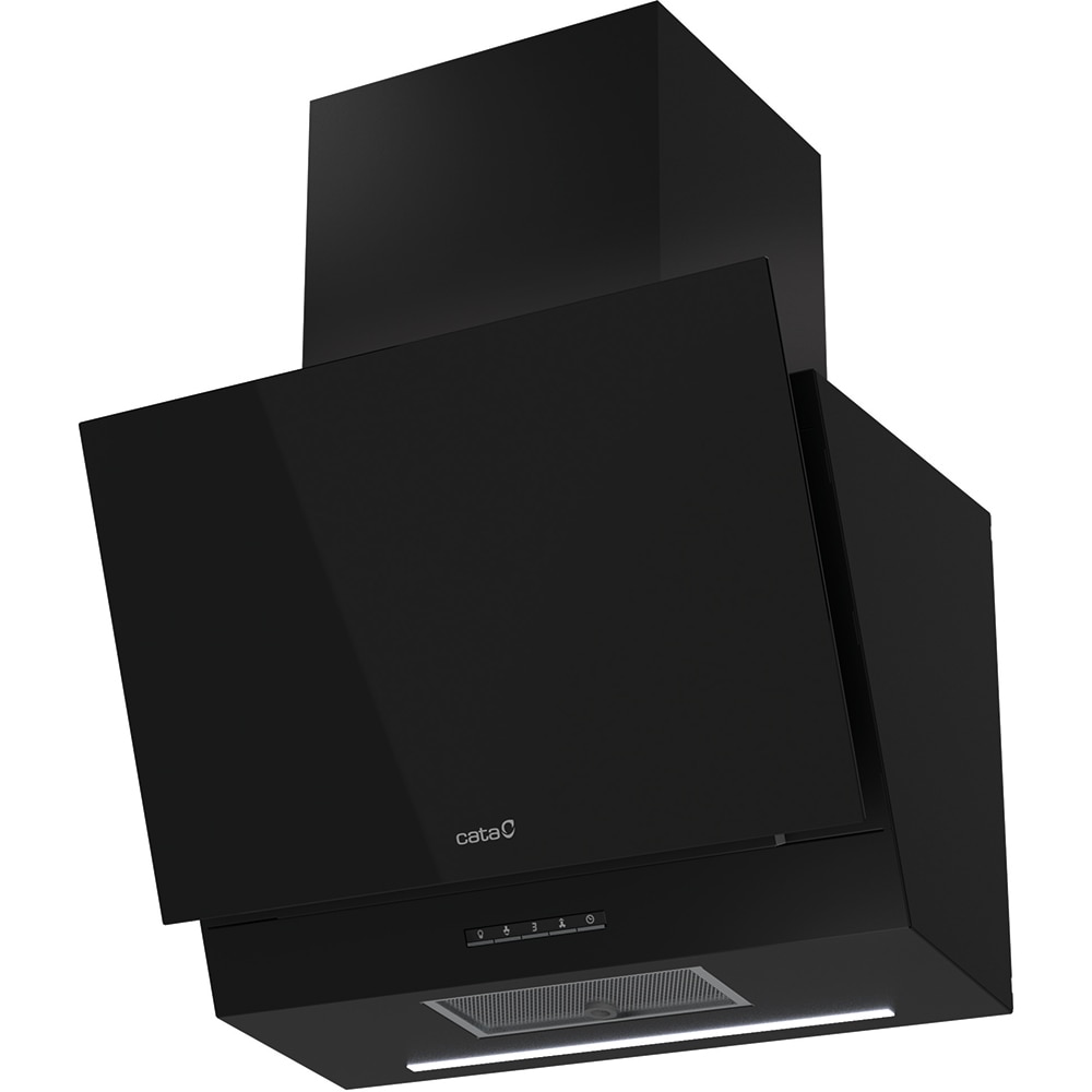 Hota decorativa CATA Thalassa 600 GBK, 1 motor, 811 m3/h, L 60 cm, negru