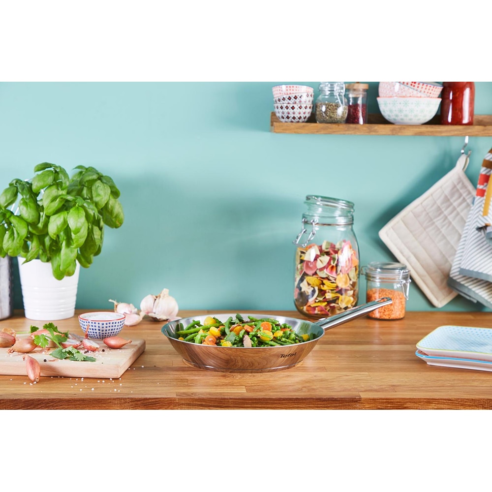 Tigaie TEFAL B9210455, 24cm, inox, argintiu