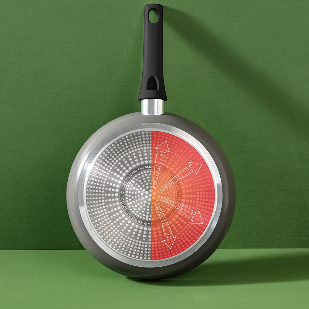 Tigaie pentru clatite TEFAL Renew+ C4243853, 25 cm, aluminiu, Thermo-Signal, gri