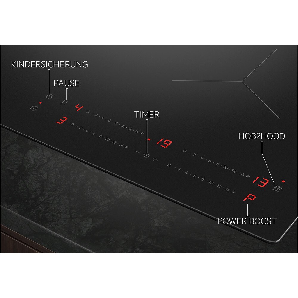 Plita incorporabila AEG TO64IA0AIT, Inductie, 4 arzatoare, Touch control, negru
