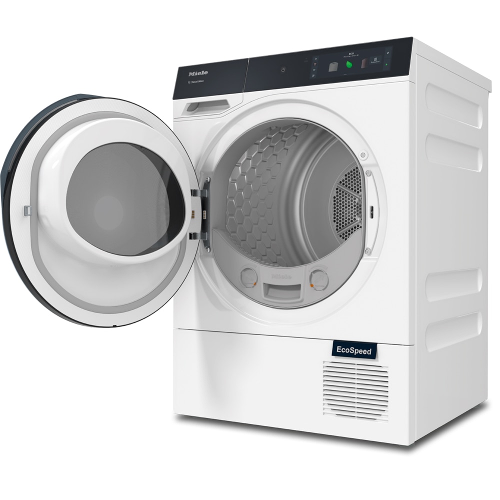 Uscator de rufe MIELE TQ 1000 WP Nova Edition, Pompa de caldura, 9 kg, 24 programe, Clasa B, Wi-Fi, alb