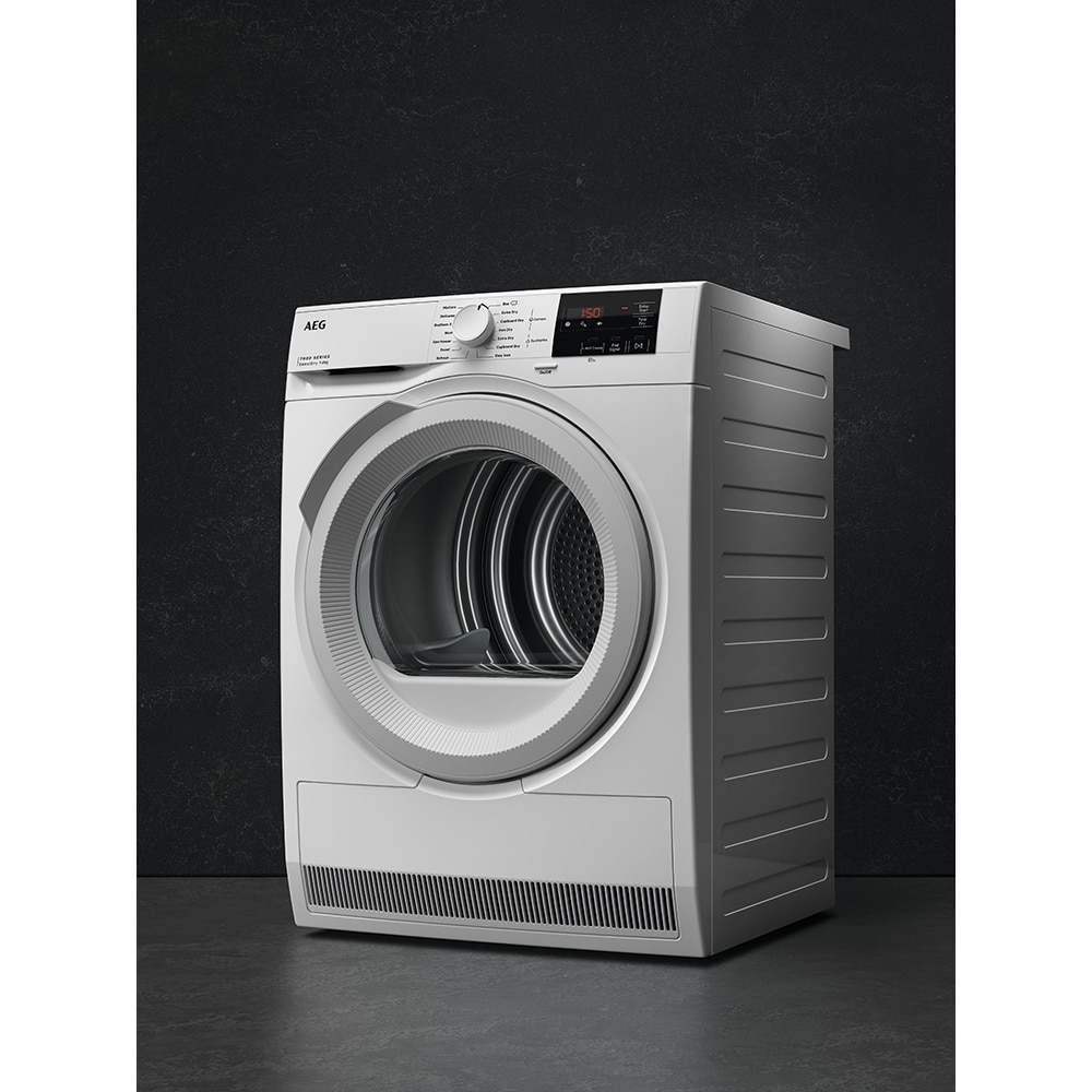 Uscator de rufe AEG Seria7000 TR748WE, Pompa de caldura, 8 kg, 14 programe, Clasa D, alb