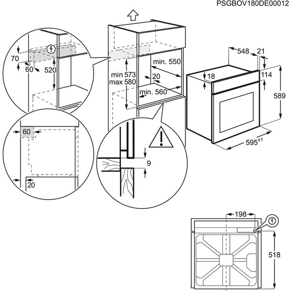 Cuptor incorporabil AEG MealAssist TR7PB63ZSB, Electric, Gatire cu abur, Autocuratare pirolitica, 72 l, Clasa A+, Wi-Fi, negru