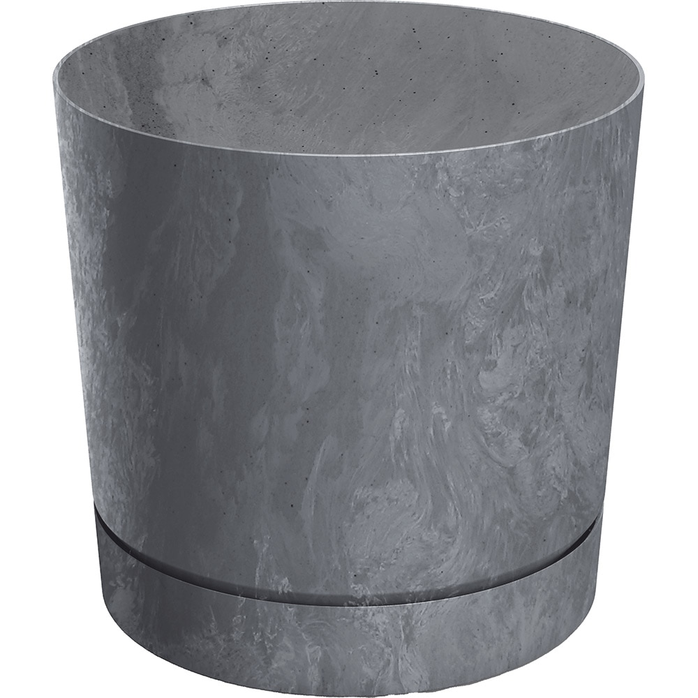 Ghiveci Tubo P PROSPERPLAST, D24 cm, gri marengo efect beton