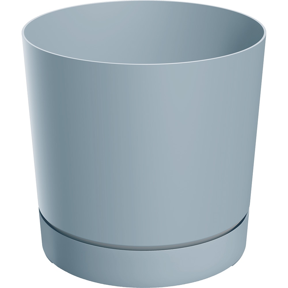 Ghiveci Tubo P PROSPERPLAST, D13 cm, gri deschis