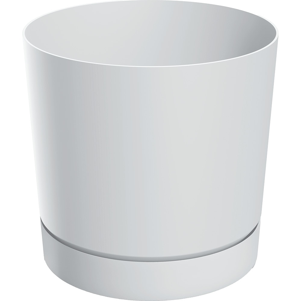 Ghiveci Tubo P PROSPERPLAST, D13 cm, alb