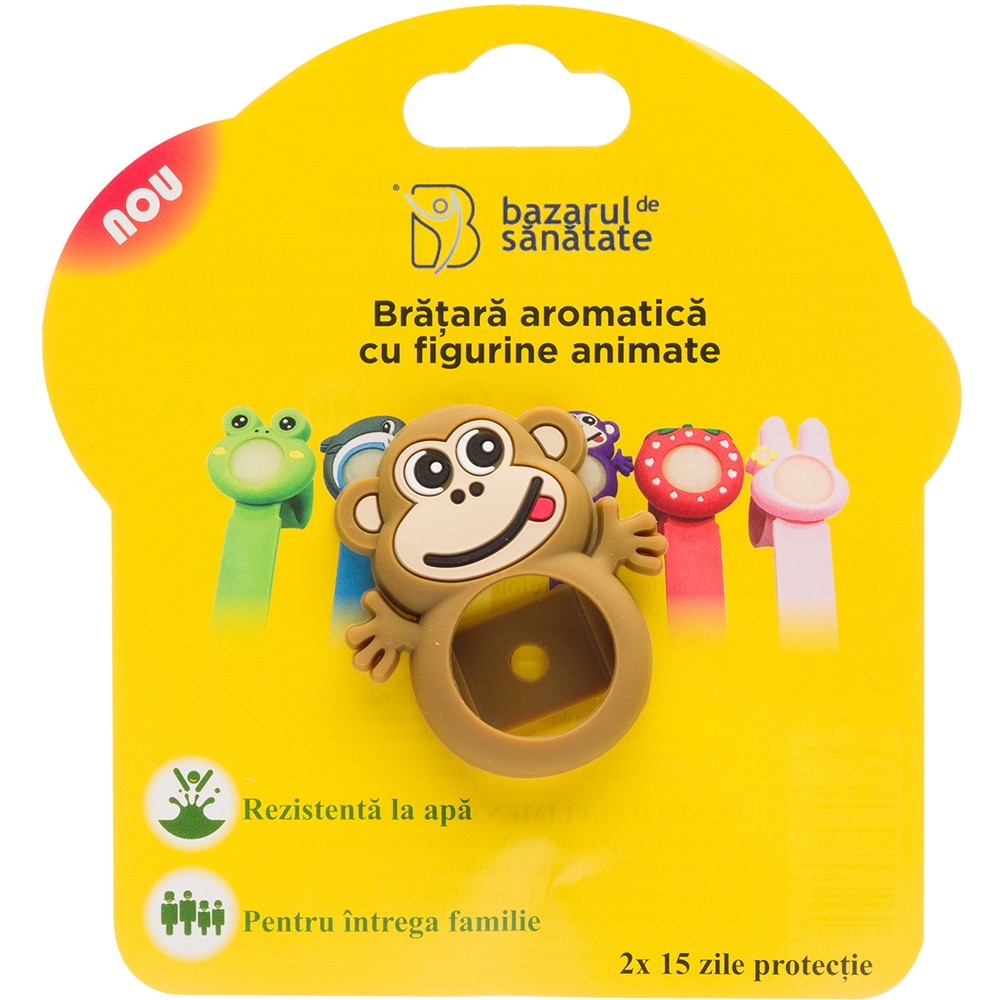 Bratara aromatica din silion anti tantari, 2 rezerve