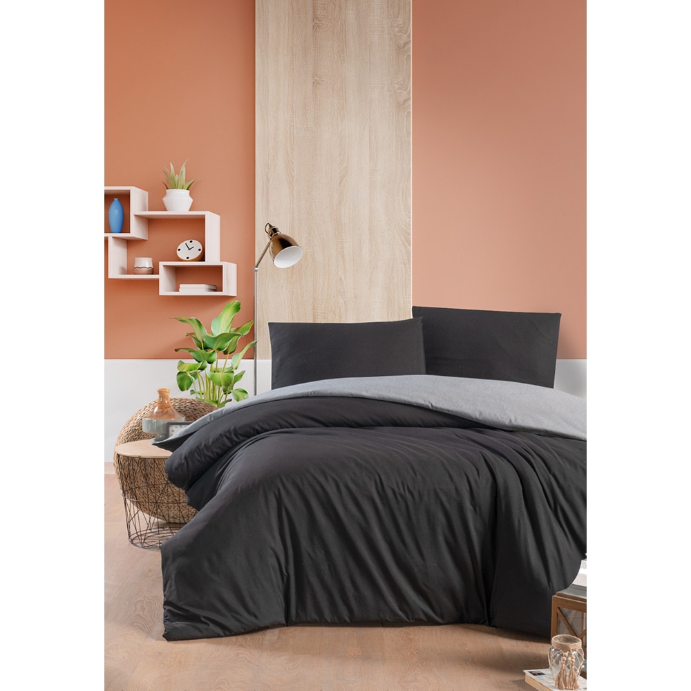 Lenjerie de pat Duo, 2 persoane, 100% bumbac, 160 x 200 cm, 4 piese
