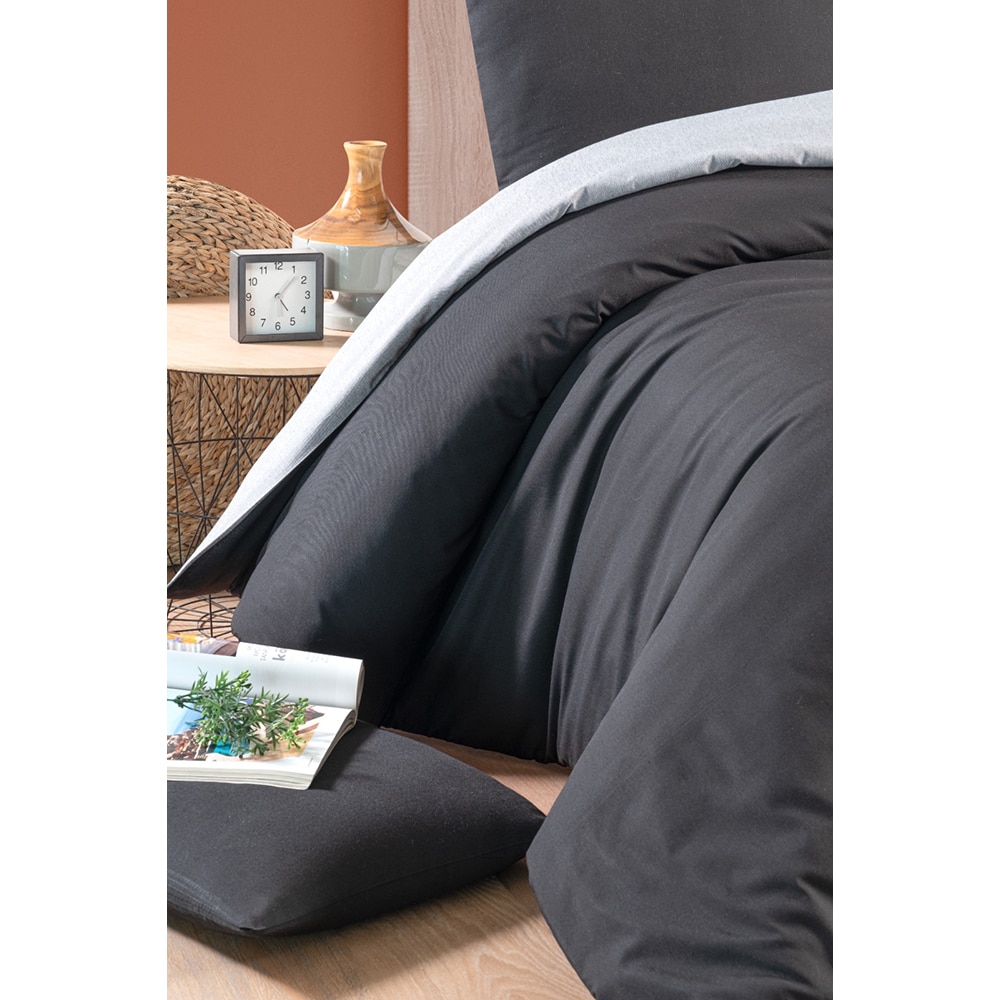 Lenjerie de pat Duo, 2 persoane, 100% bumbac, 160 x 200 cm, 4 piese