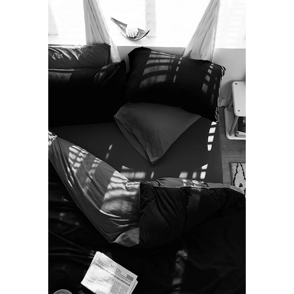 Lenjerie de pat Duo, 2 persoane, 100% bumbac, 160 x 200 cm, 4 piese