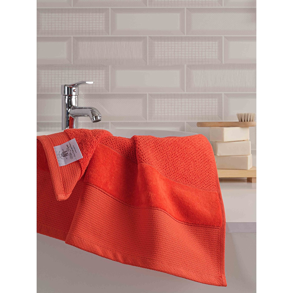 Set 2 prosoape baie MILA HOME Mia, 70 x 140 cm, 50 x 90 cm, bumbac, portocaliu