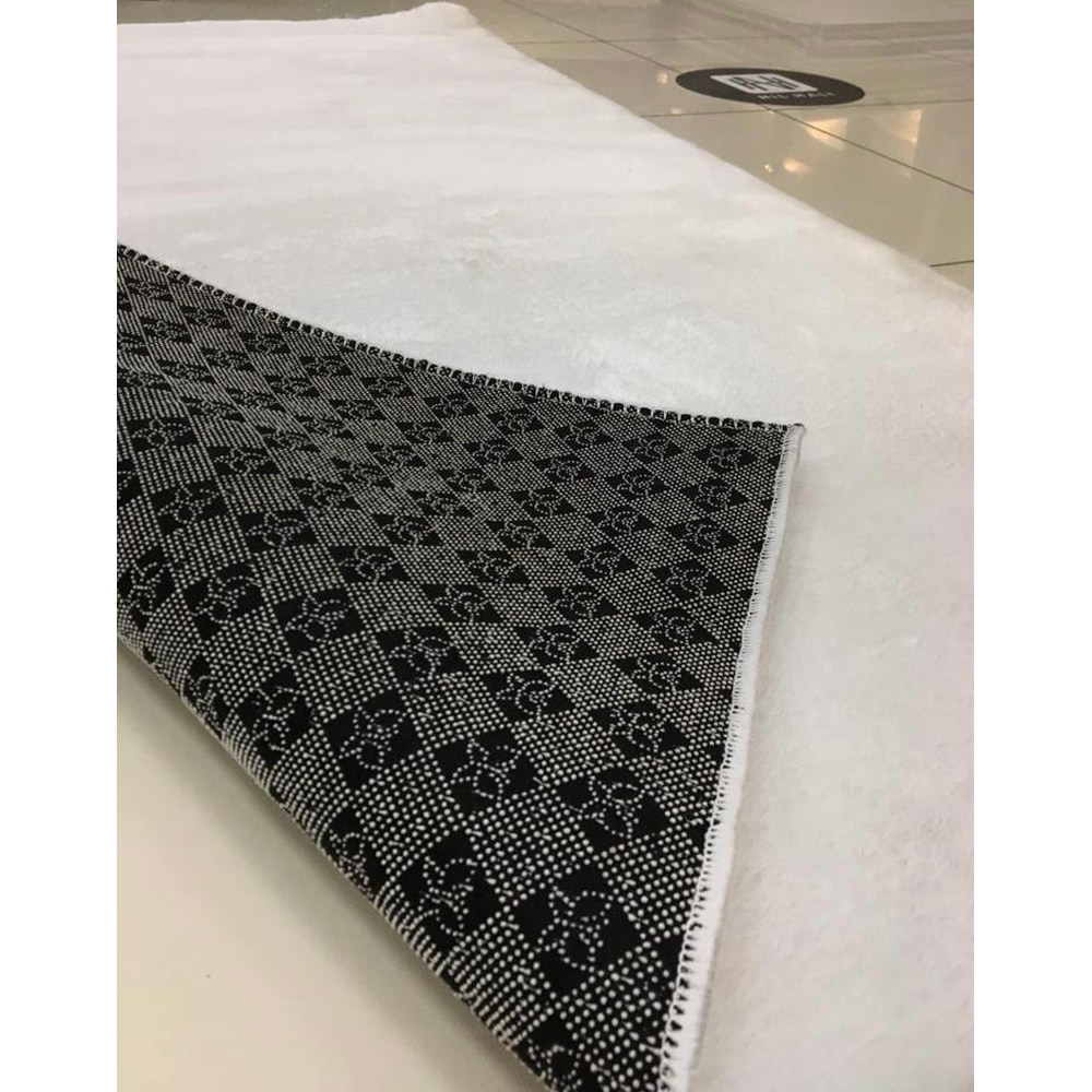 Covor living / dormitor Deco 1, 80 x 150 cm, acril, alb