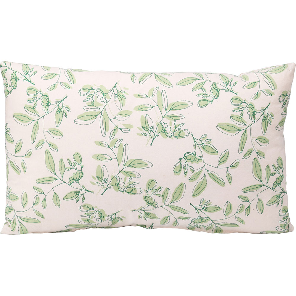 Perna decorativa KI Frunze, 30 x 50 cm, bej-verde