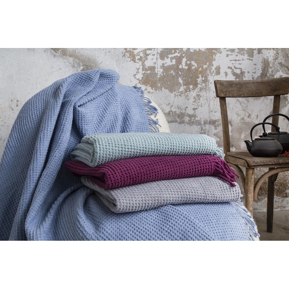 Patura MILA HOME BAT4, 130 x 170 cm, poliester, albastru