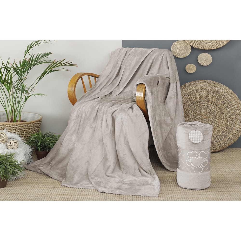 Patura MILA HOME BAT8, 200 x 220 cm, poliester, gri