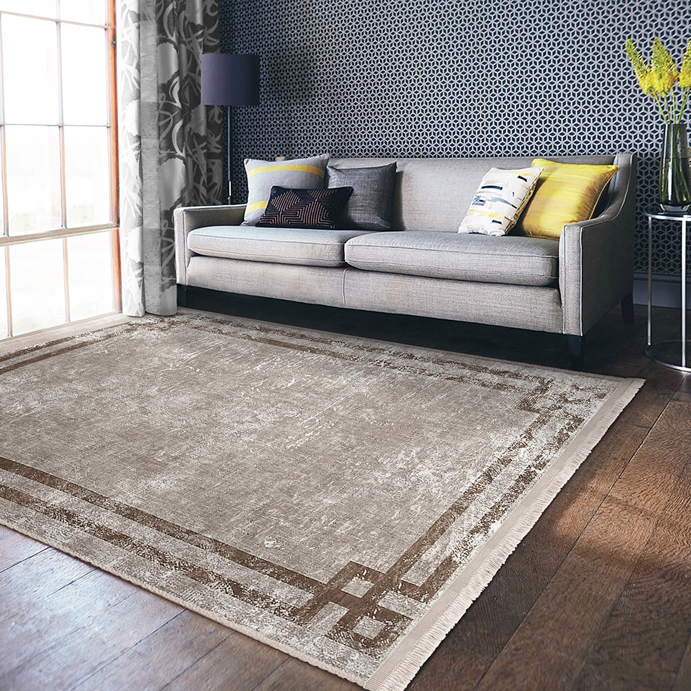 Covor living / dormitor Unique Classic, 160 x 230 cm, poliester, maro