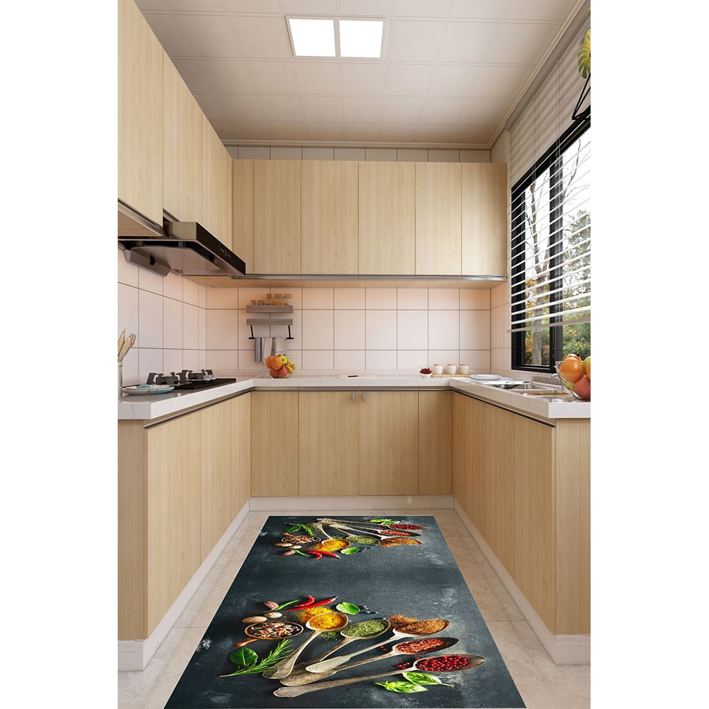 Covor bucatarie Collection Spicy2, 120 x 180 cm, poliester, multicolor