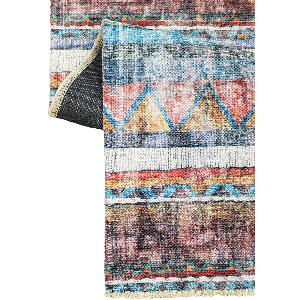 Covor living / dormitor Heybe 1, 80 x 150 cm, bumbac, multicolor