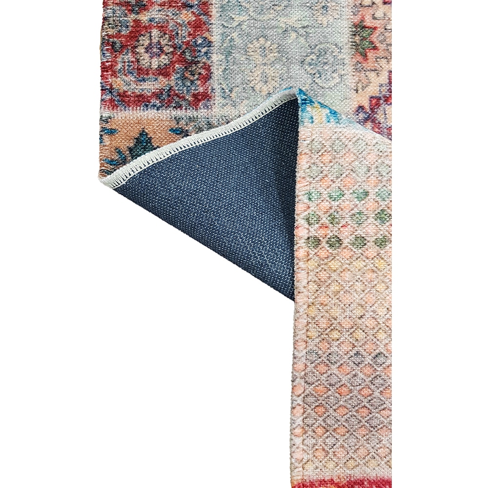 Covor living / dormitor Heybe 2, 80 x 300 cm, bumbac, multicolor