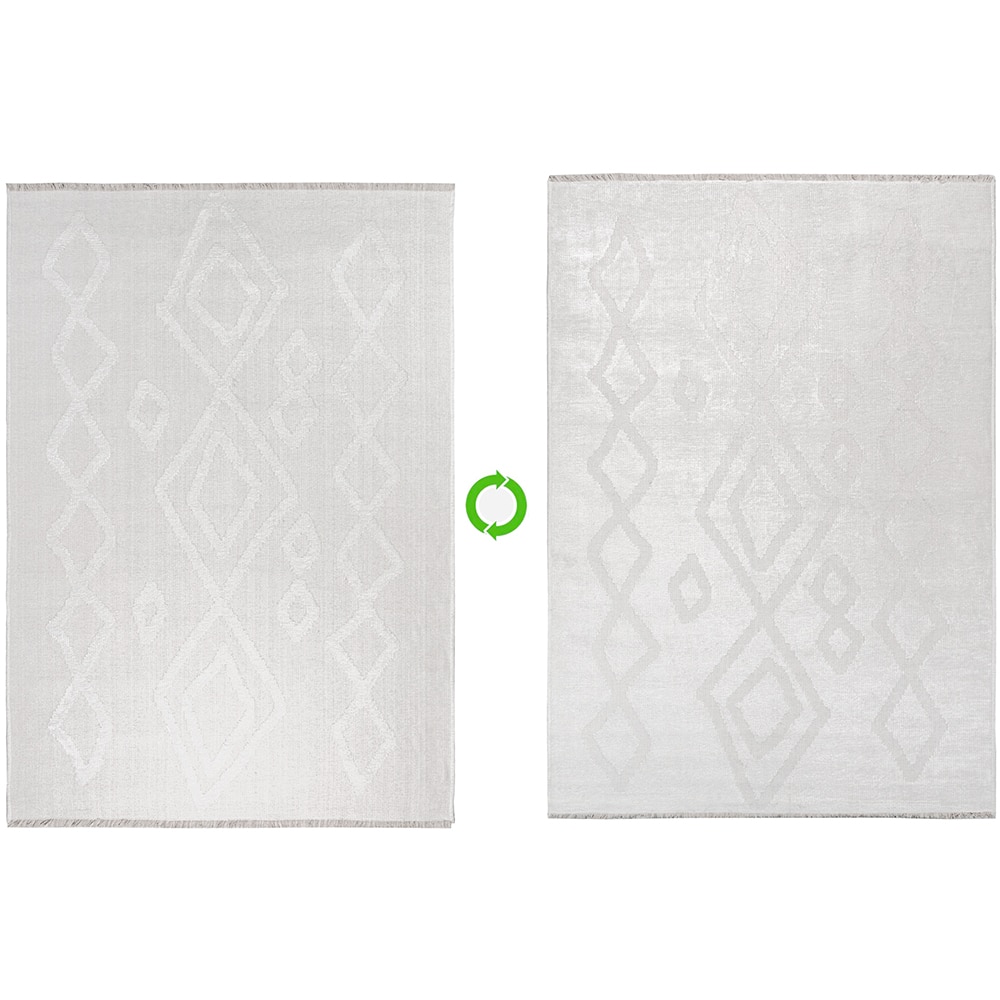 Covor living / dormitor Leo, 100 x 200 cm, bumbac, gri