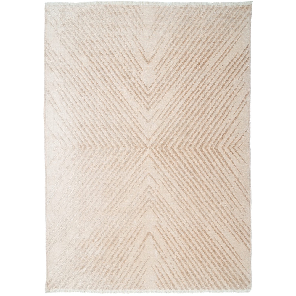 Covor living / dormitor Cosmos, 100 x 200 cm, bumbac, bej