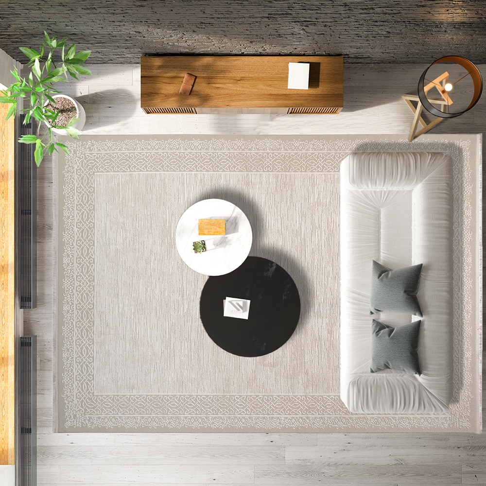 Covor living / dormitor Palazzo, 120 x 180 cm, polipropilena, bej