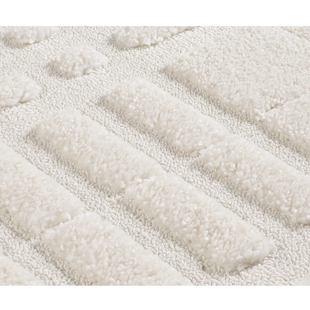 Covor living / dormitor Shaggy 2, 120 x 160 cm, polipropilena, alb