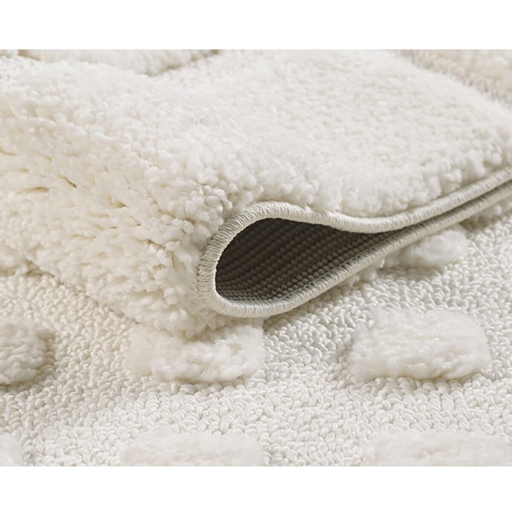 Covor living / dormitor Shaggy 2, 120 x 160 cm, polipropilena, alb