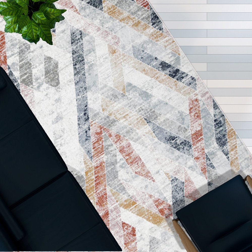 Covor living / dormitor Zara, 120 x 180 cm, polipropilena, multicolor