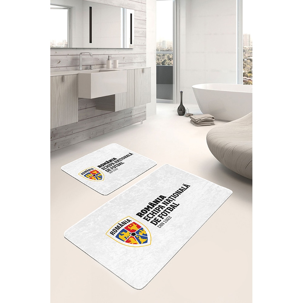 Set 2 covorase baie ECHIPA NATIONALA DE FOTBAL A ROMANIEI, alb