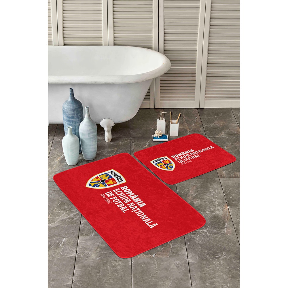 Set 2 covorase baie ECHIPA NATIONALA DE FOTBAL A ROMANIEI, rosu