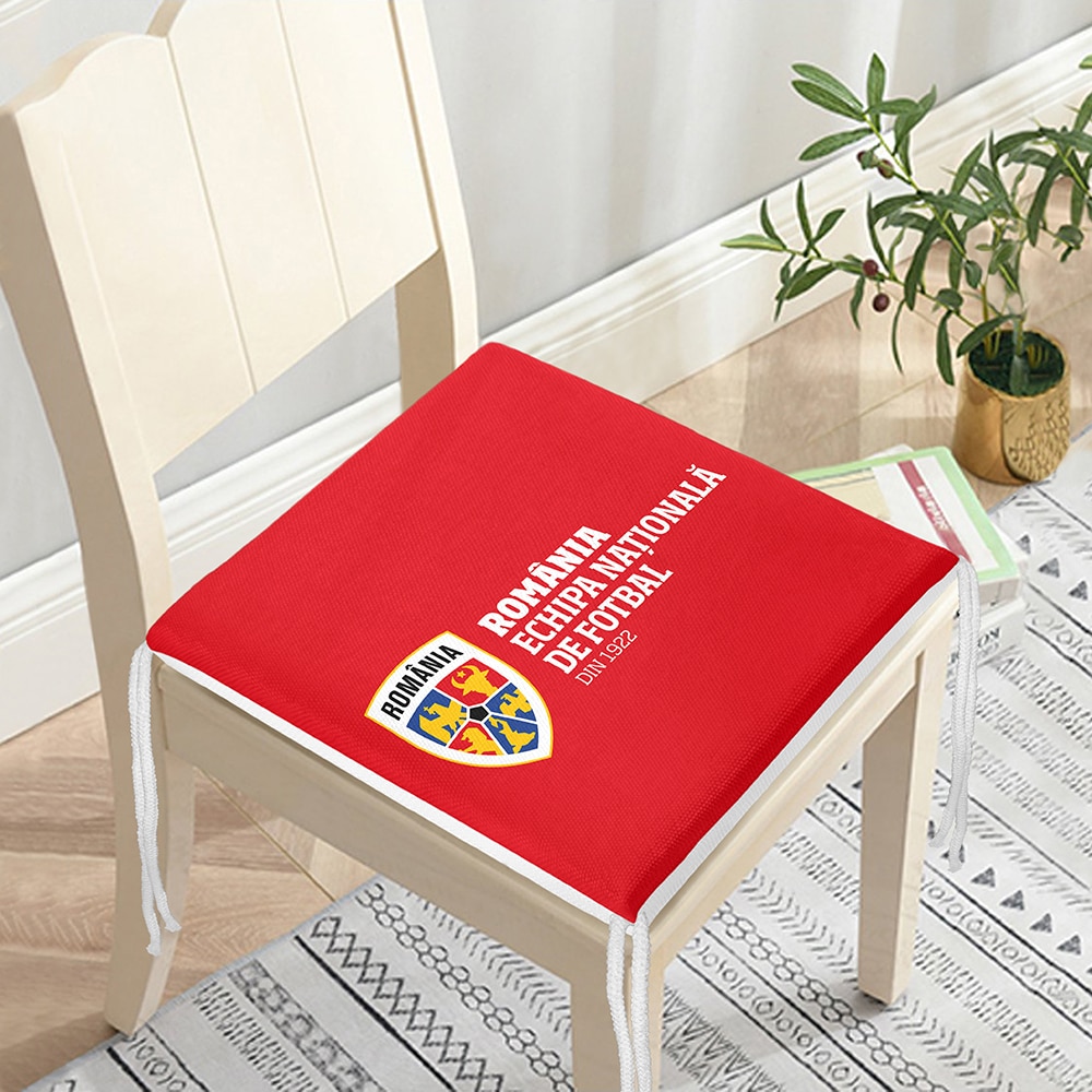 Perna scaun ECHIPA NATIONALA DE FOTBAL A ROMANIEI, 42 x 42 cm, rosu