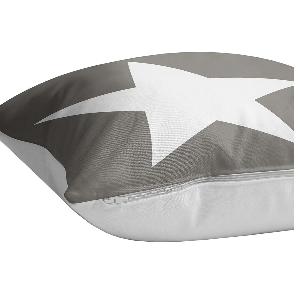 Fata perna decorativa Kids Collection, 30% bumbac + 70% poliester, 70 x 70 cm, albastru-gri