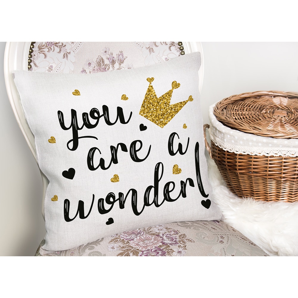 Fata perna decorativa Gilded, 30% bumbac + 70% poliester, 43 x 43 cm, multicolor